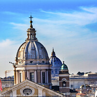 Buy canvas prints of Churches Domes Vatican Rome Italy by William Perry