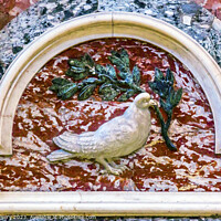 Buy canvas prints of Saint Peter's Basilica Marble Dove Vatican Rome Italy by William Perry