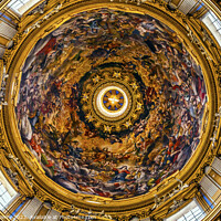 Buy canvas prints of Saint Agnese In Agone Church Basilica Dome Rome Italy  by William Perry