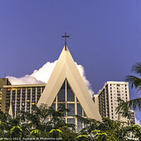 Buy canvas prints of St Augustine By the Sea Catholic Church Honolulu Hawaii by William Perry