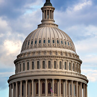 Buy canvas prints of US Capitol Dome Houses of Congress Washington DC by William Perry