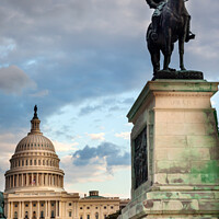 Buy canvas prints of US Grant Statue Memorial Capitol Hill Washington DC by William Perry