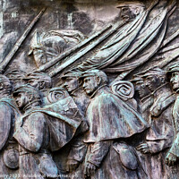 Buy canvas prints of Union Soldiers Charging US Grant Statue Memorial Capitol Hill Wa by William Perry