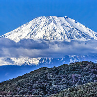 Buy canvas prints of Colorful Mount Fuji Lookout Cloud Hiratsuka Kanagawa Japan  by William Perry