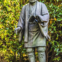 Buy canvas prints of Ninomiya Sontoku Statue Shinto Shrine Odawara Japan by William Perry