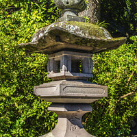 Buy canvas prints of Stone Lantern Hotoku Ninomiya Shinto Shrine Odawara Japan by William Perry