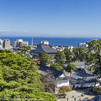 Buy canvas prints of Castle City View Sagami Bay Odawara Kanagawa Japan by William Perry