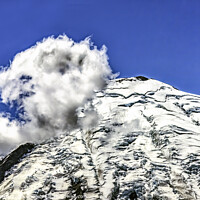 Buy canvas prints of Mount Rainier Close Clouds Crystal Mountain Washington by William Perry
