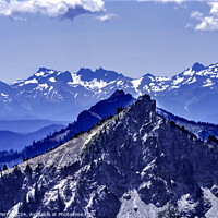 Buy canvas prints of Snow Mountains Foothills Crystal Mountain Pierce County Washingt by William Perry