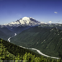 Buy canvas prints of Mount Rainier White River Crystal Mountain Washington by William Perry
