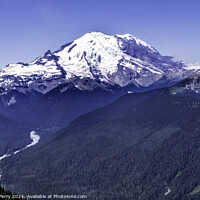 Buy canvas prints of Mount Rainier White River Crystal Mountain Lookout Pierce County by William Perry