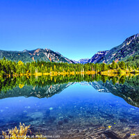 Buy canvas prints of Gold Lake Reflection Mt Chikamin Peak Snoqualme Pass Washington by William Perry
