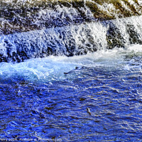 Buy canvas prints of Multi-colored Salmon Dam Issaquah Creek Wahington  by William Perry