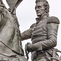 Buy canvas prints of Andrew Jackson Statue Lafayette Park Washington DC by William Perry