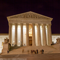 Buy canvas prints of US Supreme Court Capitol Hill Night Stars Washington DC by William Perry