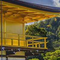 Buy canvas prints of Corner Bell Kinkaku-Ji Golden Buddhist Temple Kyoto Japan by William Perry