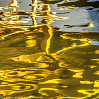 Buy canvas prints of Water Reflection Abstract Kinkaku-Ji Golden Kyoto Japan by William Perry