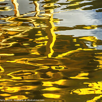 Buy canvas prints of Water Reflection Abstract Garden Kinkaku-Ji Kyoto Japan by William Perry
