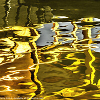 Buy canvas prints of Water Reflection Abstract Kinkaku-Ji Golden Temple Kyoto Japan by William Perry