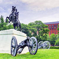 Buy canvas prints of Jackson Statue Lafayette Park Court of Appeals Washington DC by William Perry