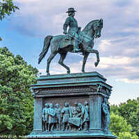 Buy canvas prints of General John Logan Memorial Civil War Statue Washington DC by William Perry