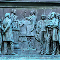 Buy canvas prints of General John Logan Civil War Statue Washington DC by William Perry