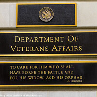 Buy canvas prints of Department of Veteran Affairs Washington DC by William Perry