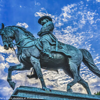 Buy canvas prints of General John Logan Memorial Civil War Statue Logan Circle Washin by William Perry