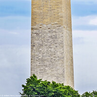 Buy canvas prints of Washington Monument Brick Change Civil War Washington DC by William Perry