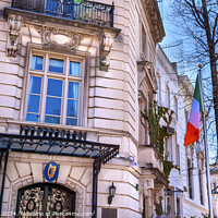 Buy canvas prints of Ireland Irish Embassy Embassy Row Washington DC by William Perry