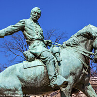 Buy canvas prints of General Phil Sheridan Statue Sheridan Circle Washington DC by William Perry