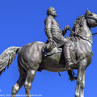 Buy canvas prints of General Thomas Civil War Statue Washington DC by William Perry