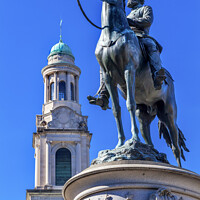 Buy canvas prints of General Thomas Civil War Statue Washington DC by William Perry