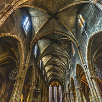 Buy canvas prints of Ancient Medieval Saint Bonaventure Altar Basilica Lyon France by William Perry