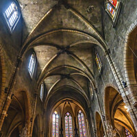 Buy canvas prints of Ancient Medieval Saint Bonaventure Altar Basilica Lyon France by William Perry