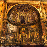 Buy canvas prints of Paintings Mosaic Altar Wide Santa Francesca Romana by William Perry