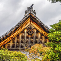Buy canvas prints of Colorful Fall Leaves Main Hall Tofuku-Ji Buddhist Temple Kyoto by William Perry