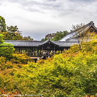 Buy canvas prints of Colorful Fall Leaves Tofuku-Ji Buddhist Temple Kyoto Japan by William Perry