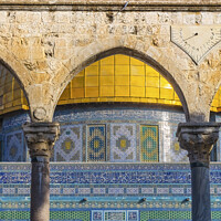 Buy canvas prints of Dome of the Rock Islamic Mosque Temple Mount Jerusalem Israel  by William Perry