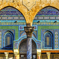 Buy canvas prints of Mosaics Dome of the Rock Islamic Temple Mount Jerusalem Israel by William Perry