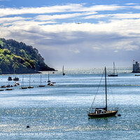 Dartmouth Harbor Sailboats Devon England
