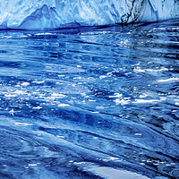 Buy canvas prints of Snow Mountains Blue Glaciers Refection Dorian Bay  by William Perry