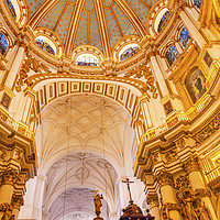 Buy canvas prints of  Cathedral Andalusia Granada Spain by William Perry
