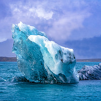 Buy canvas prints of Blue Large Iceberg Jokulsarlon Glacier Lagoon Icel by William Perry