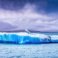 Buy canvas prints of Blue ceberg Jokulsarlon Glacier Lagoon Iceland by William Perry