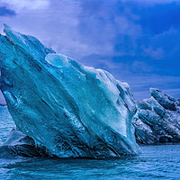 Buy canvas prints of Blue Iceberg Jokulsarlon Glacier Lagoon Iceland by William Perry