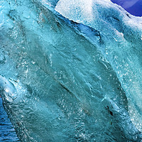 Buy canvas prints of Blue Large Iceberg Jokulsarlon Glacier Lagoon Iceland by William Perry