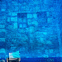 Buy canvas prints of Blue Water Reflection Abstract Oaxaca Mexico by William Perry