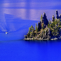 Buy canvas prints of Phantom Ship Island Crater Lake Oregon by William Perry