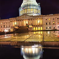 Buy canvas prints of US Capitol Night Stars Washington DC by William Perry